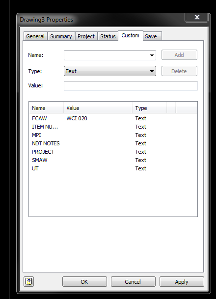 Default settings for "prompted entry" Properties - Autodesk Community