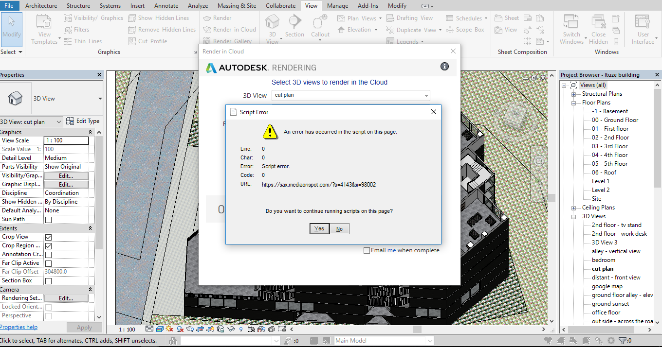 Rendering in cloud script error - Autodesk Community