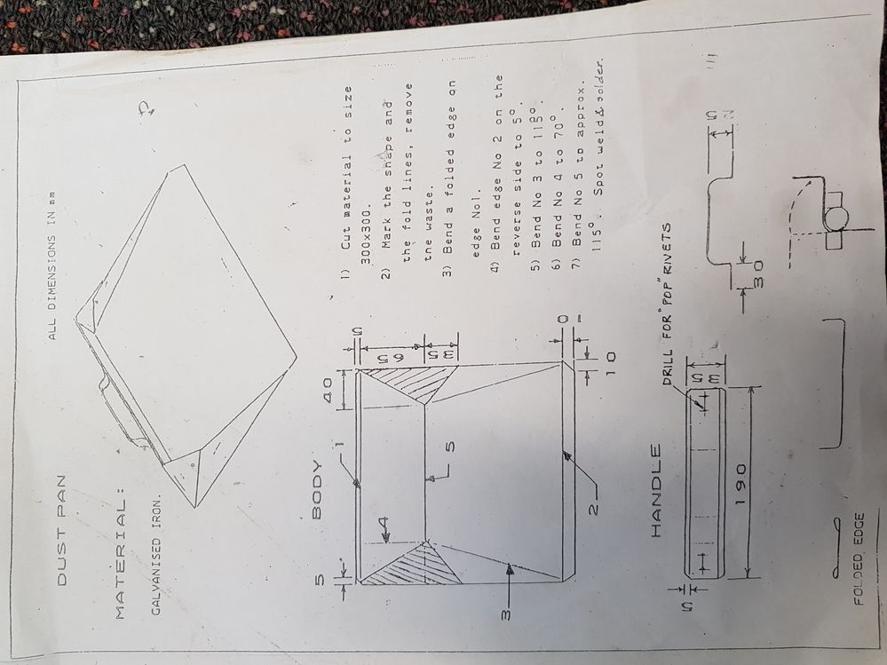 dustpan drawing