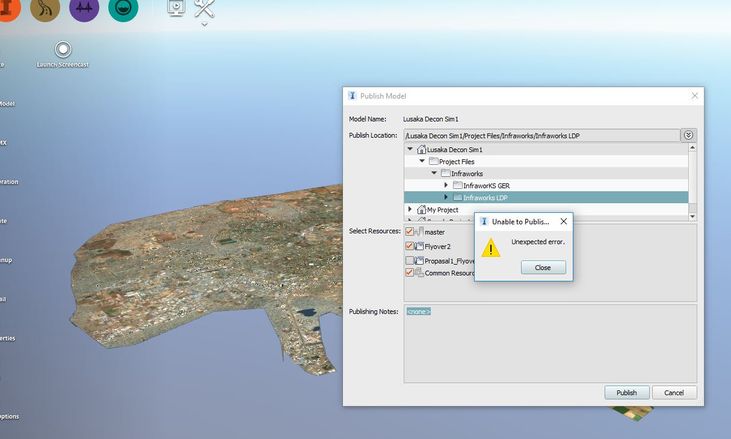 publishing a infraworkks model - Autodesk Community