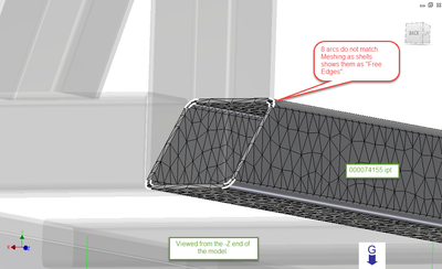 Problem mesh area.