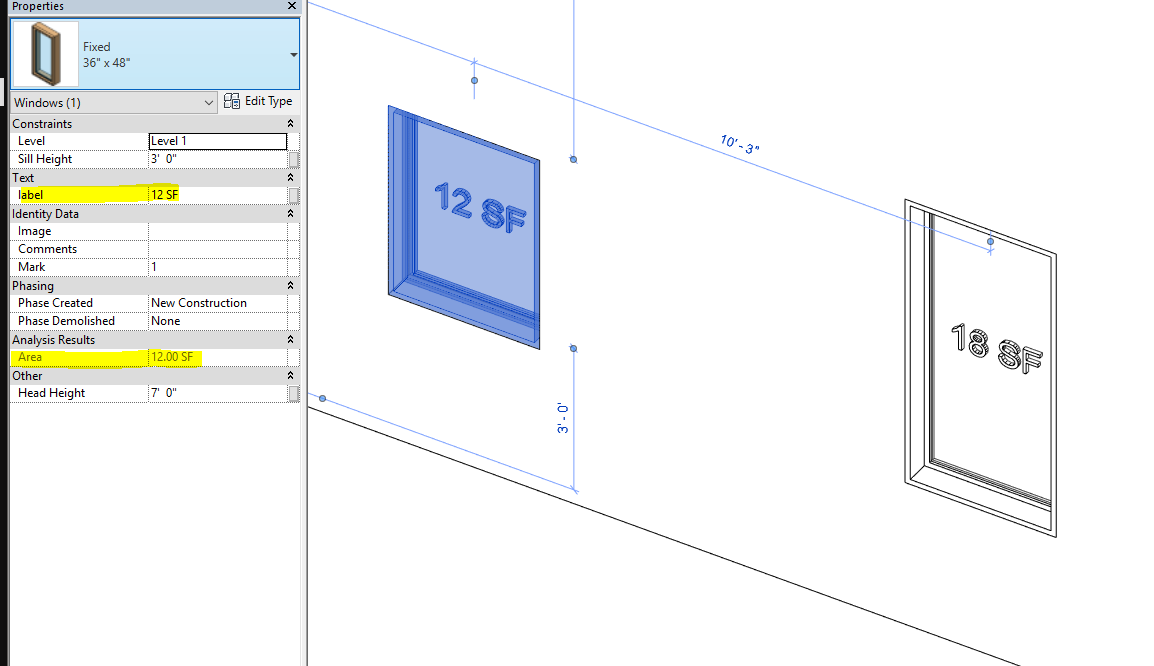 Assign Area Parameter to Model Text - Autodesk Community