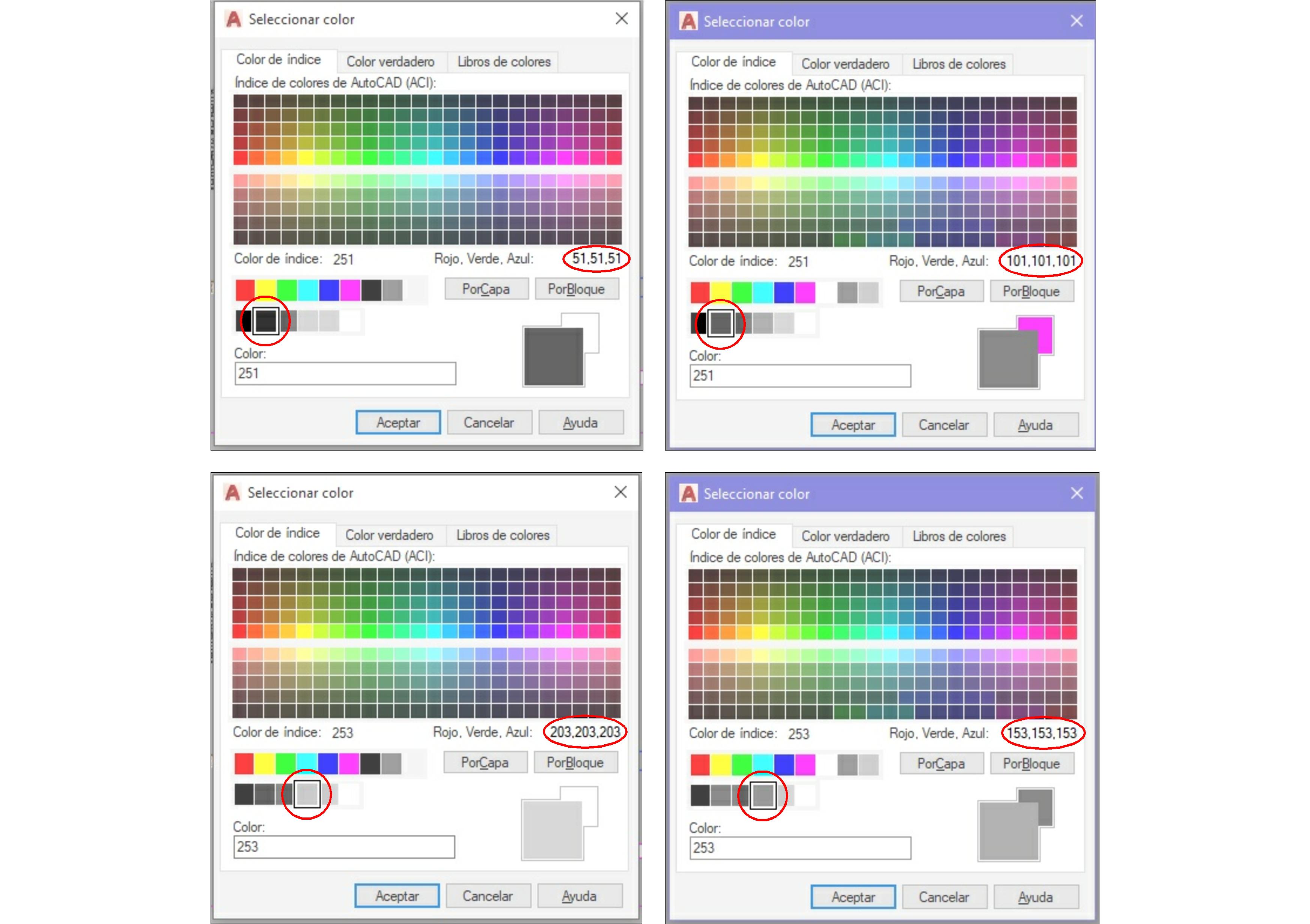 Solucionado Mismo AutoCAD, diferentes colores  Autodesk Community