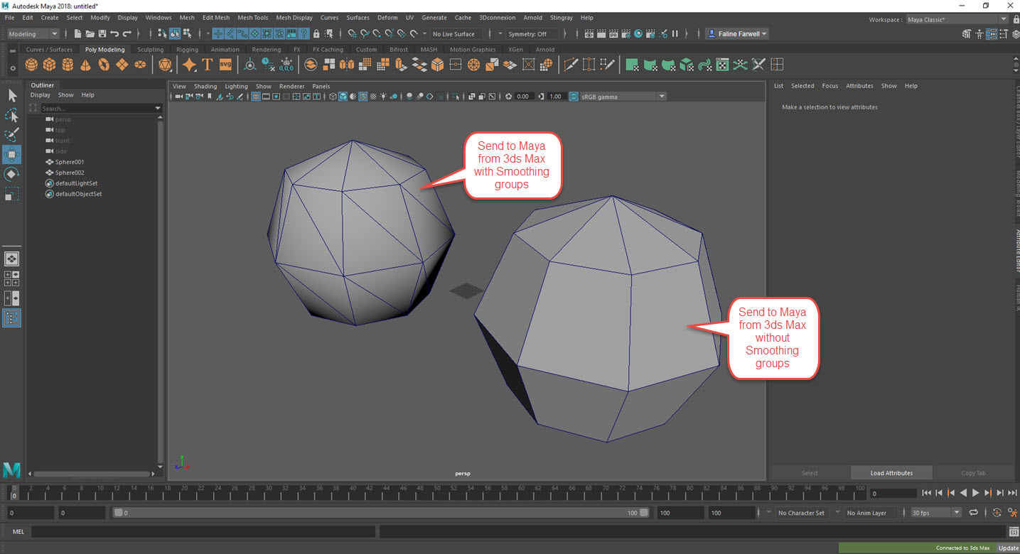 Send to Maya Smoothing Groups problem - Autodesk Community - 3ds Max