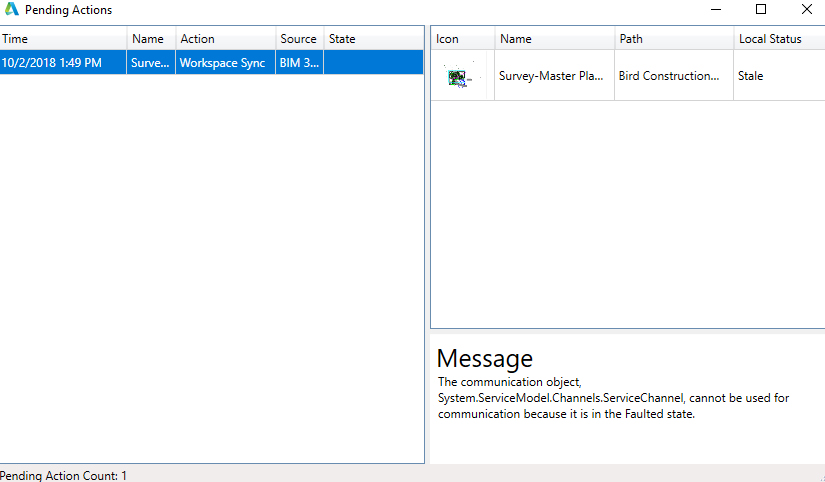 BIM 360 Desktop Connector - Pending Actions - Not Syncing - Autodesk ...
