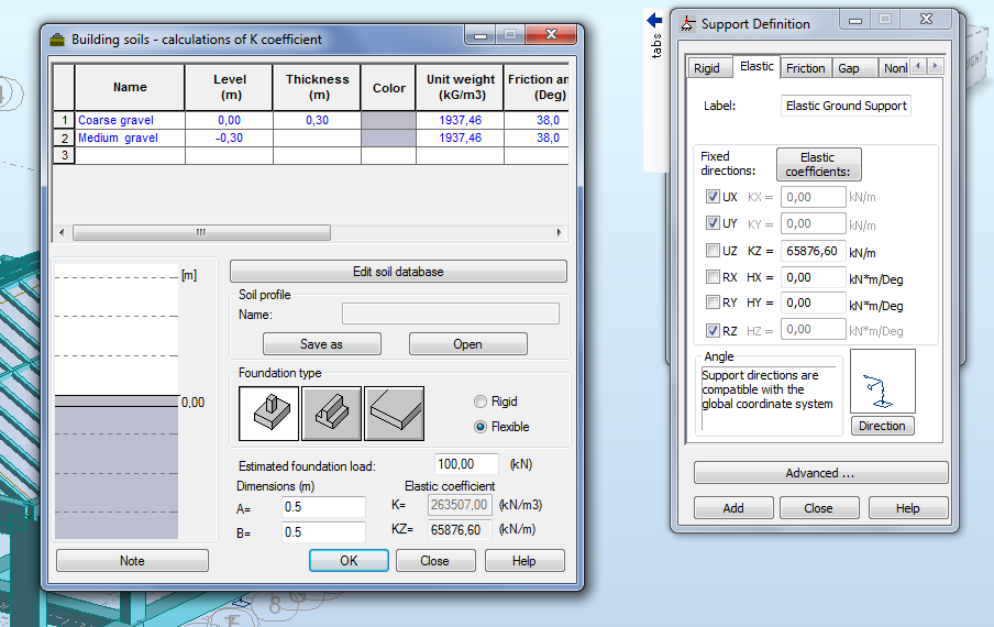 Support definition for elastic ground - Autodesk Community - Robot  Structural Analysis Products