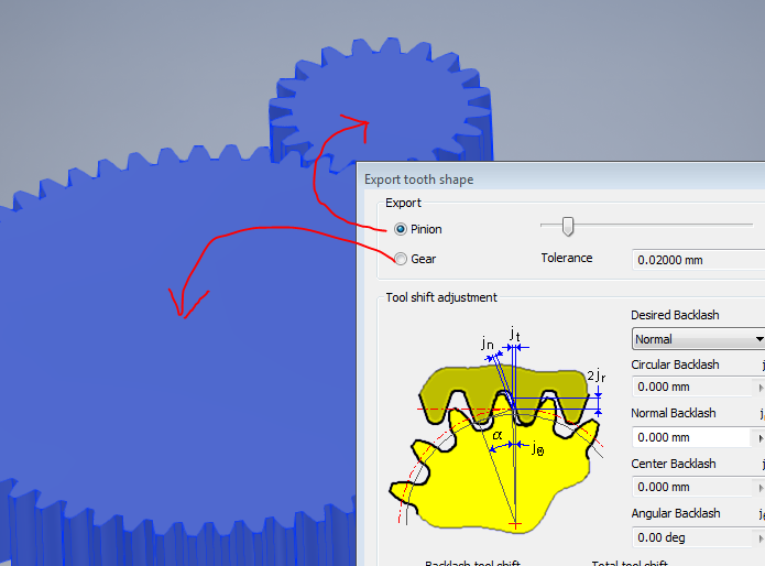 Solved Assembly>deign>Spur Gear>export tooth shape> penion term