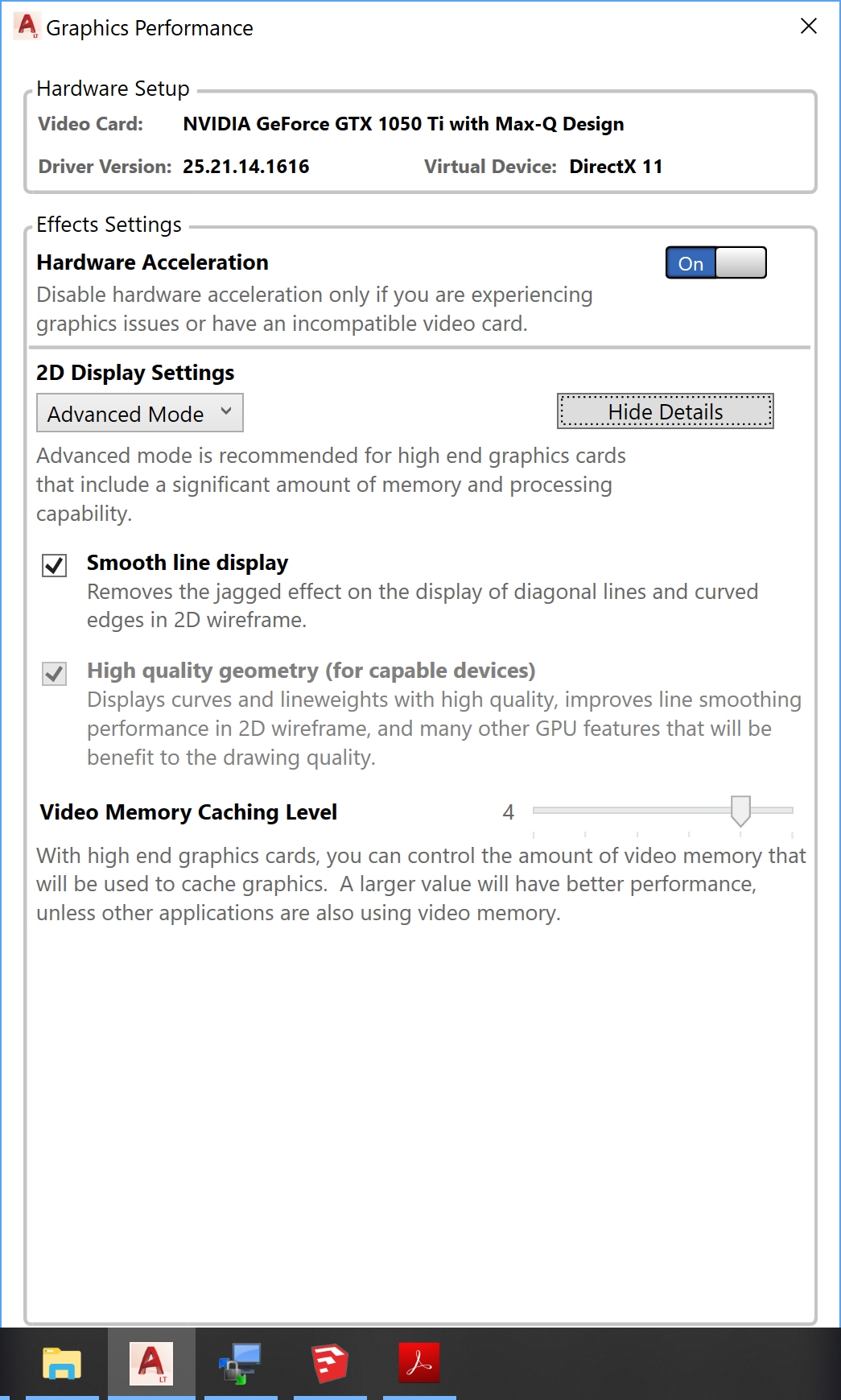 Intel/Nvidia GPU AutoCAD usage incorrect (2019) - Autodesk Community