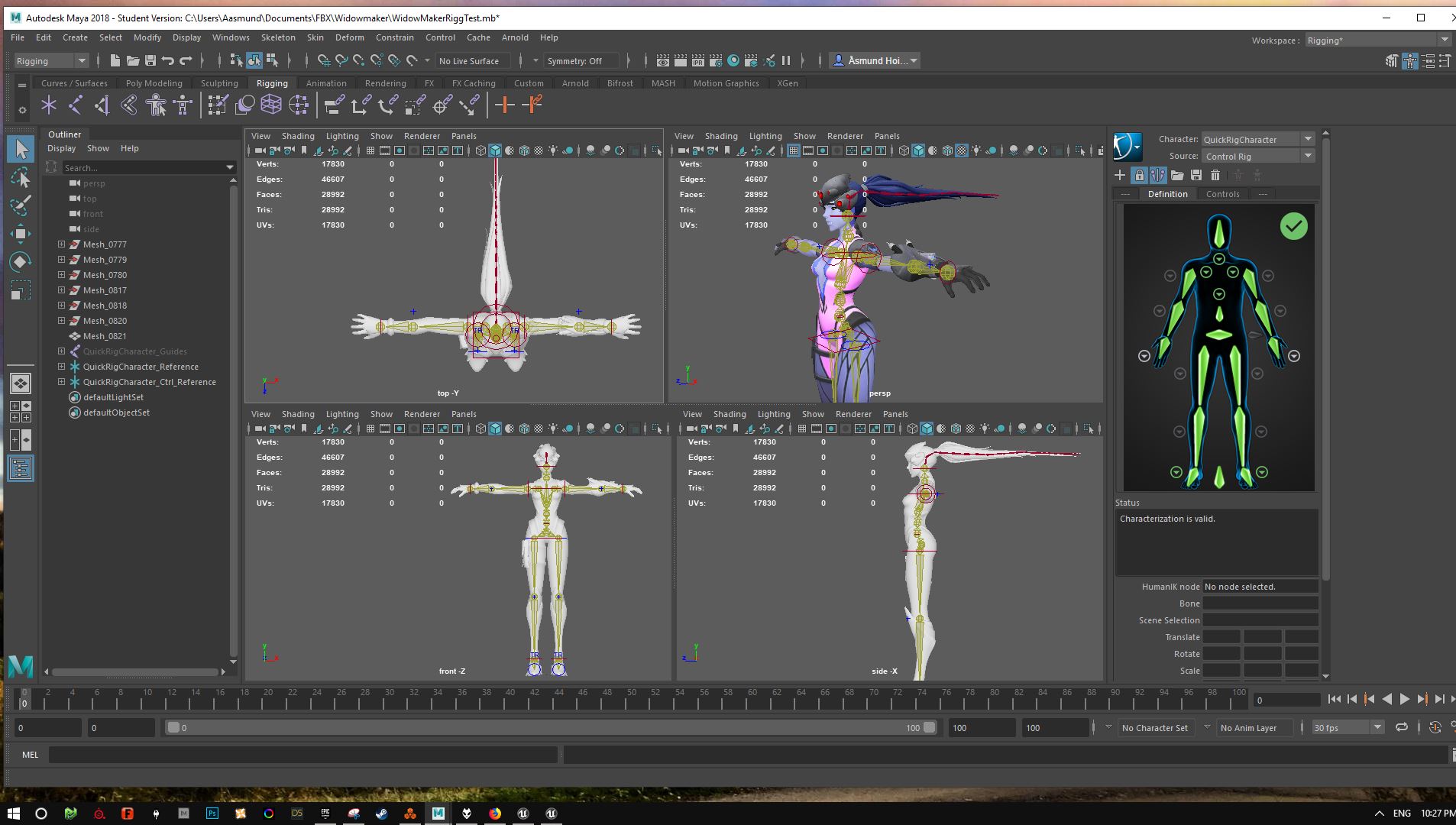 maya rigging