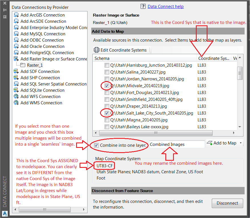 2-When you connect to the image folder, you'll have options that are NOT available when using MAPIINSERT.