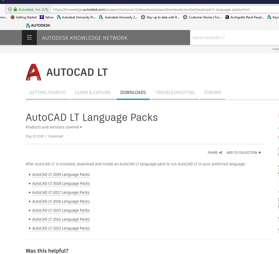 Changing Language Autocad Lt 11 Autodesk Community Subscription Installation And Licensing