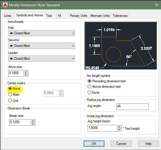 Solved: WHAT DIM SETTINGS MAKE THESE REAIUS DIFFERNT - Autodesk Community
