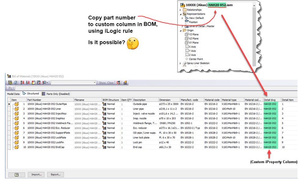 Solved Copy Part Numberiam To Custom Column In Bom With Ilogic Page 2 Autodesk Community 1933