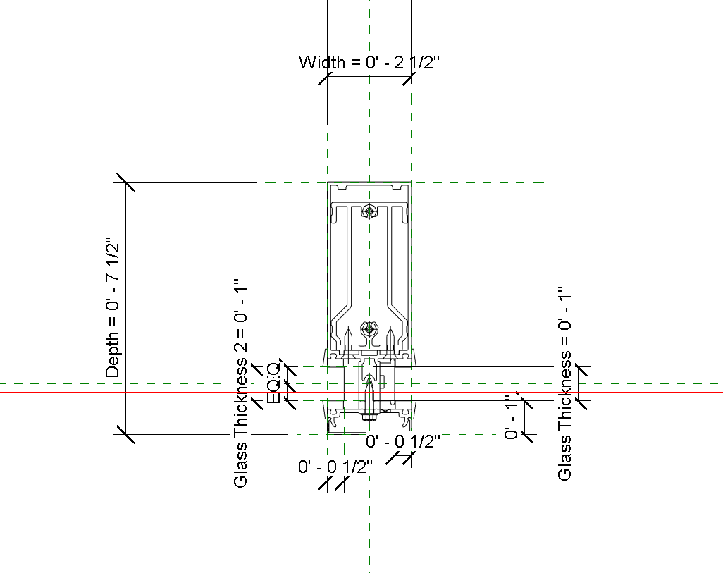 Kawneer Curtain Wall Mullion Sizes
