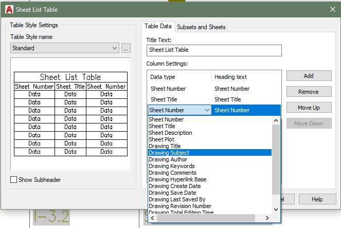 Solved: Automating a Drawing Index - Autodesk Community