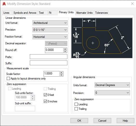 Solved Annotation Settings for AutoCAD Dimensions 