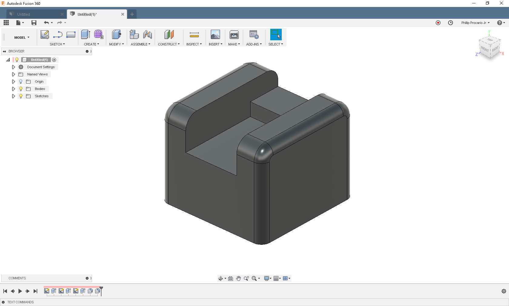 Solved: Round Fillet Corners - Cannot Sketch Fillet and Sweep ...