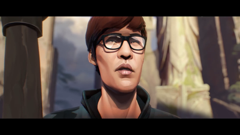 These two shots exemplify what I mean by the hair looks like it is rendered in layers. The hair is made up of individual strands but its as though when they are grouped together they are instead rendered as one entity.