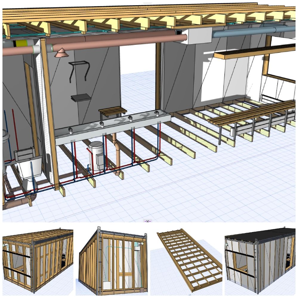 Wood structure and MEP modeling