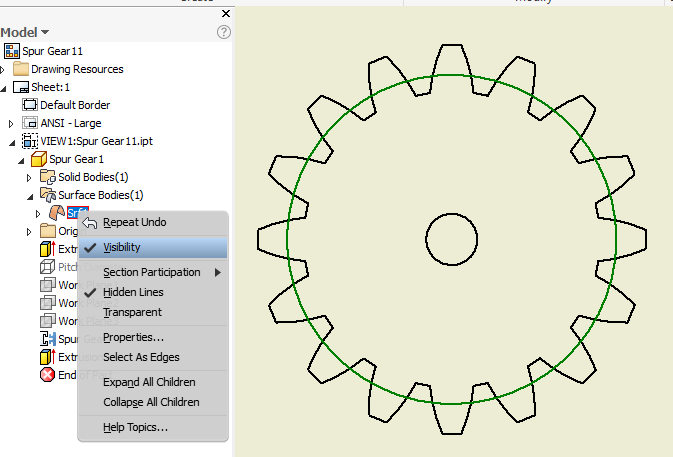 spur gear sketch