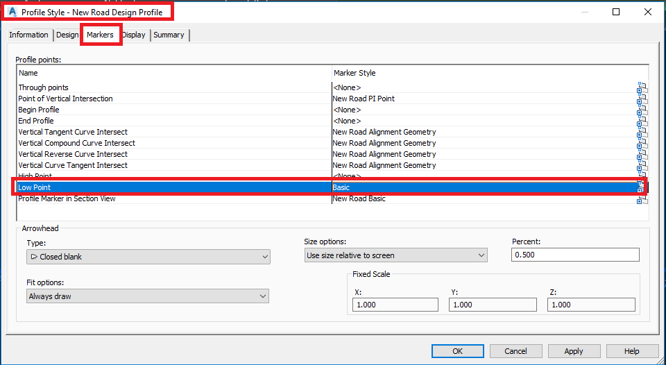 Solved: Snap to Low Point Marker in Profile VC - Autodesk Community