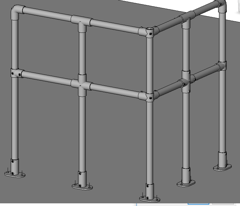 Railing family L-shaped