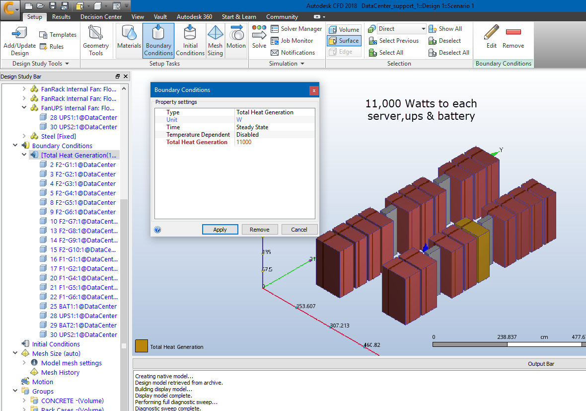 Problem Simulation Data Center - the air does not flow through the ...