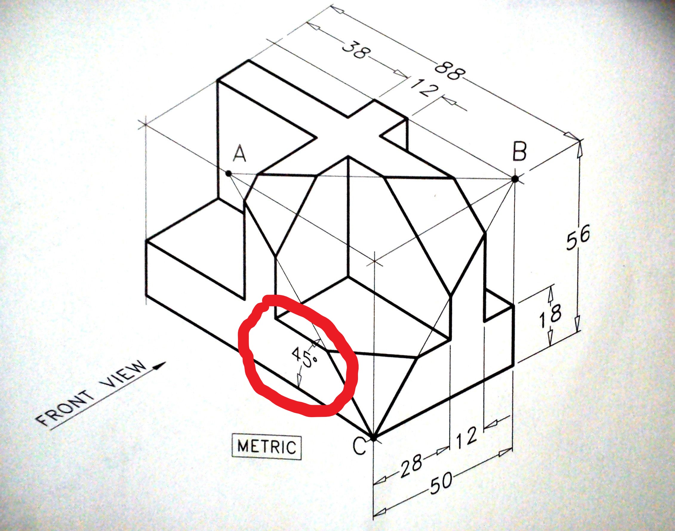 isometric drawings with dimensions