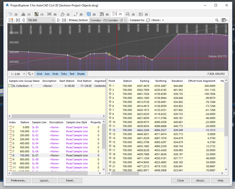 Navigate cross section views quickly - Autodesk Community