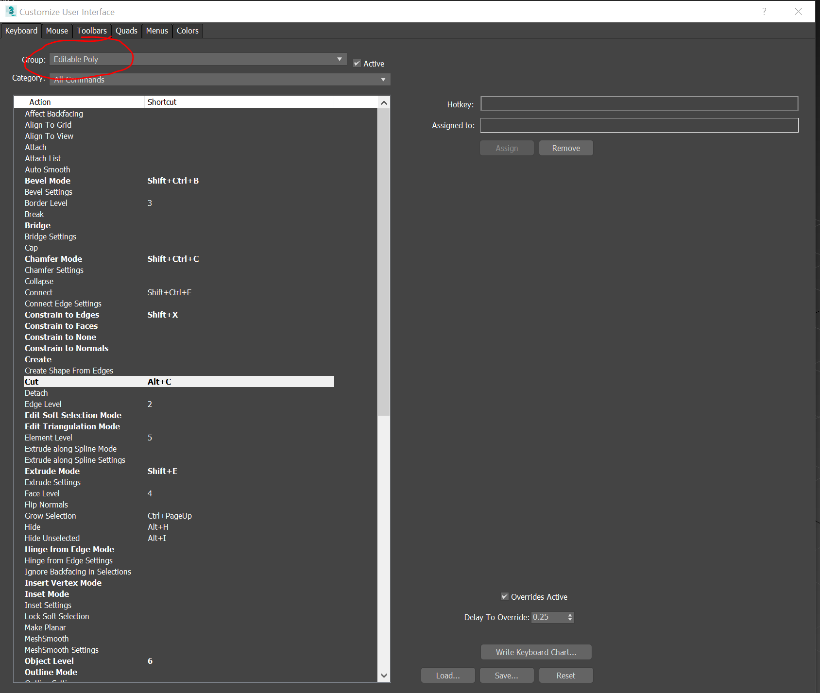 Solved: Can't assign specific keyboard shortcut in Alt key - max2019 -  Autodesk Community - 3ds Max