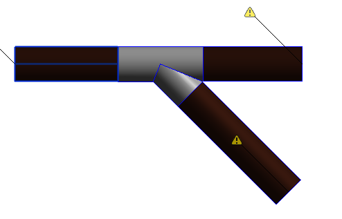Solved: How to create a tee fitting of not 90 degree branch angle for ...