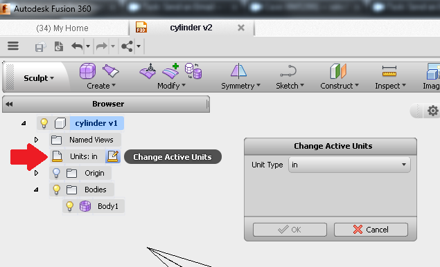 Solved: converting a premade object from inches to mm - Autodesk Community