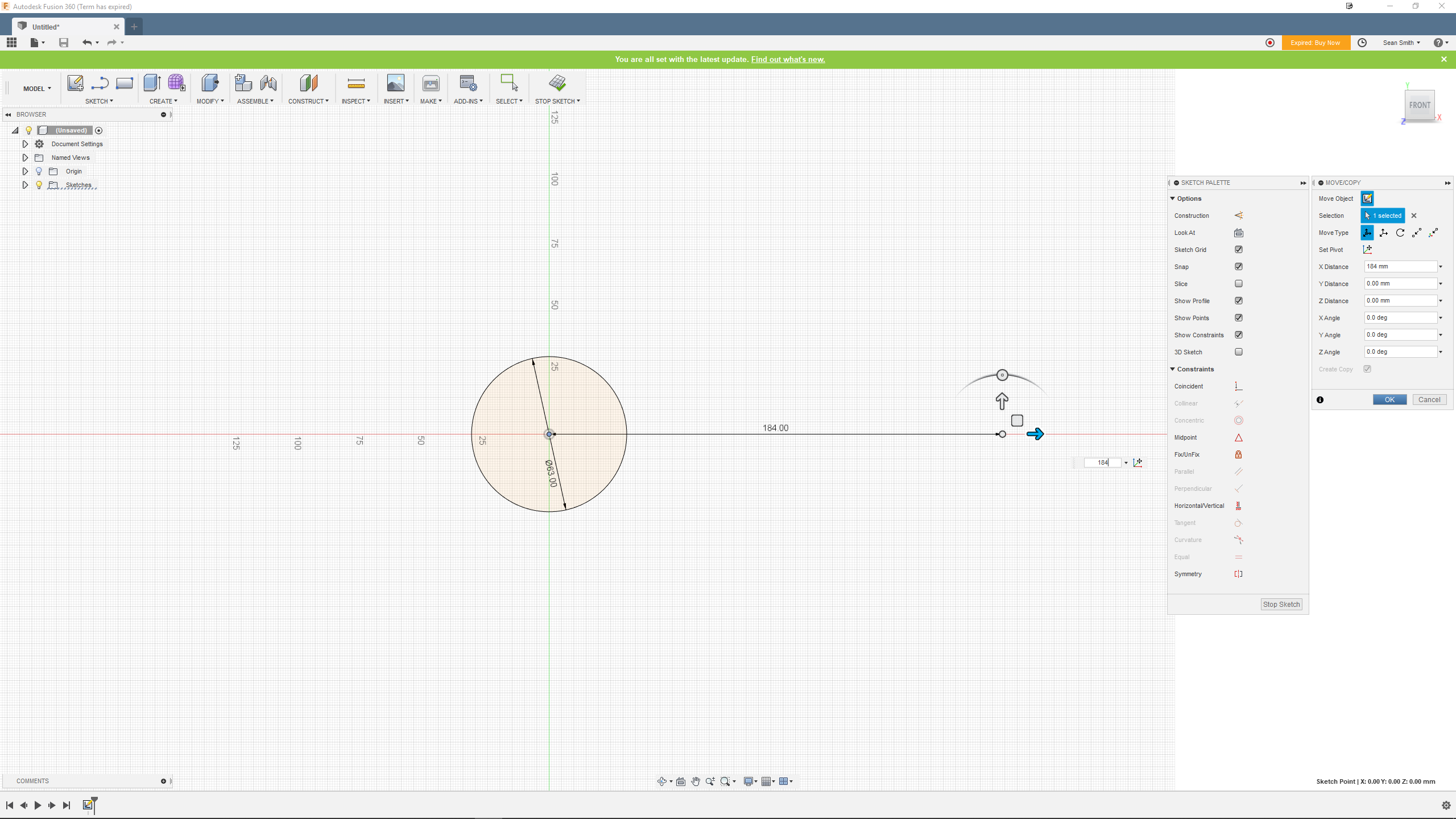 Strange Sketch Copy / Move Behaviour - Autodesk Community - Fusion 360