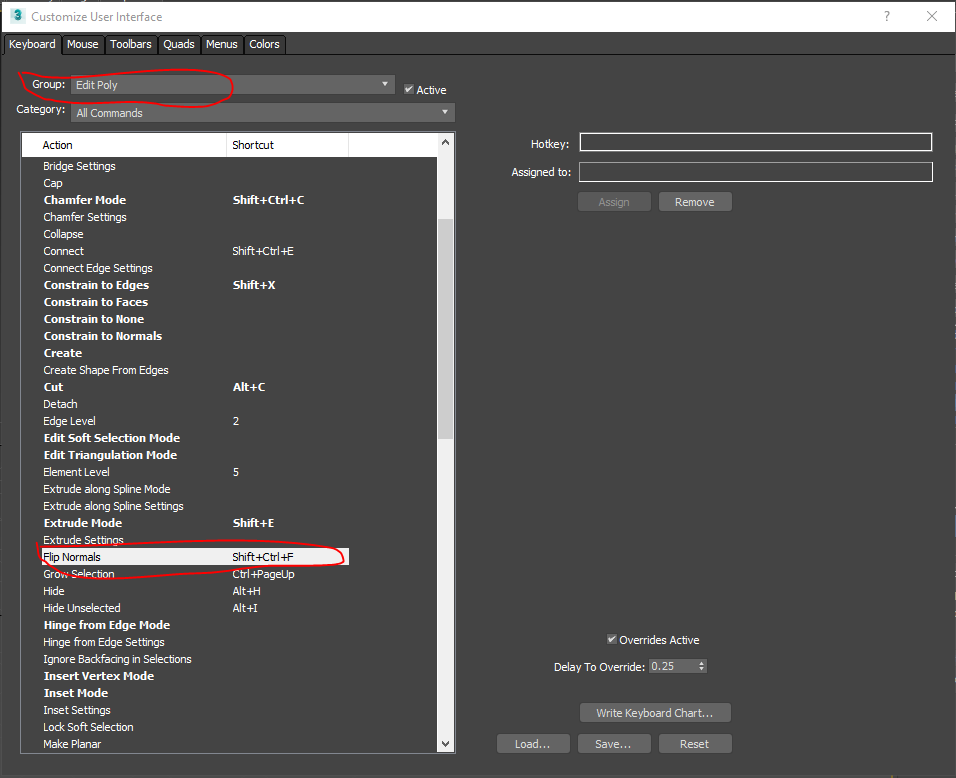 Solved: need hotkey to flip faces - Autodesk Community - 3ds Max