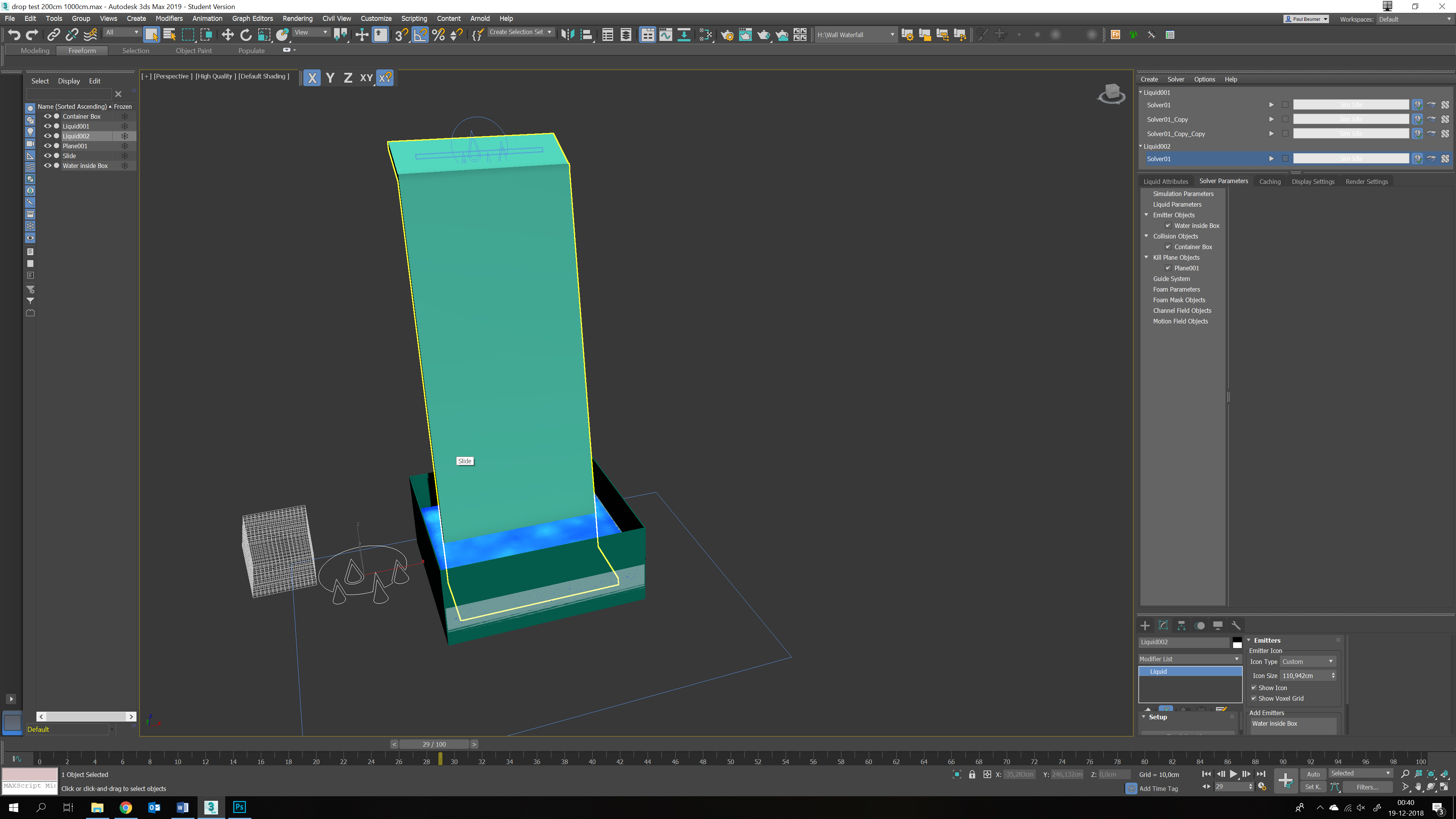 3ds max fluids настройки