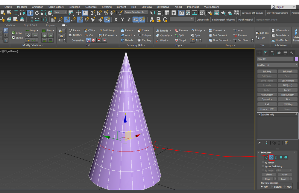 How can I move many vertices by the same amount as ONE vertex along its  face? - Autodesk Community - 3ds Max