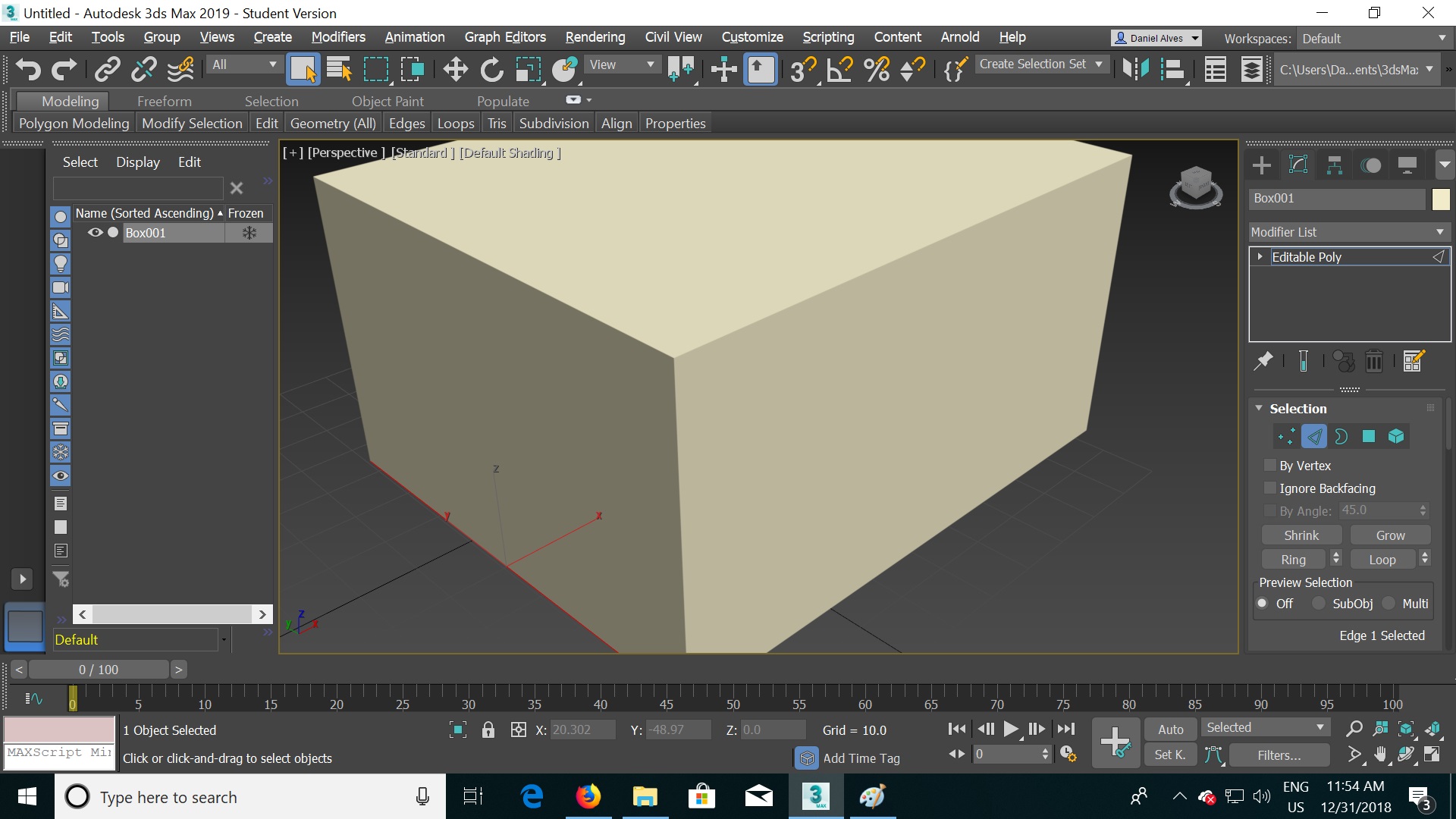 3ds max - 2019: edge selection not red - Autodesk Community - 3ds