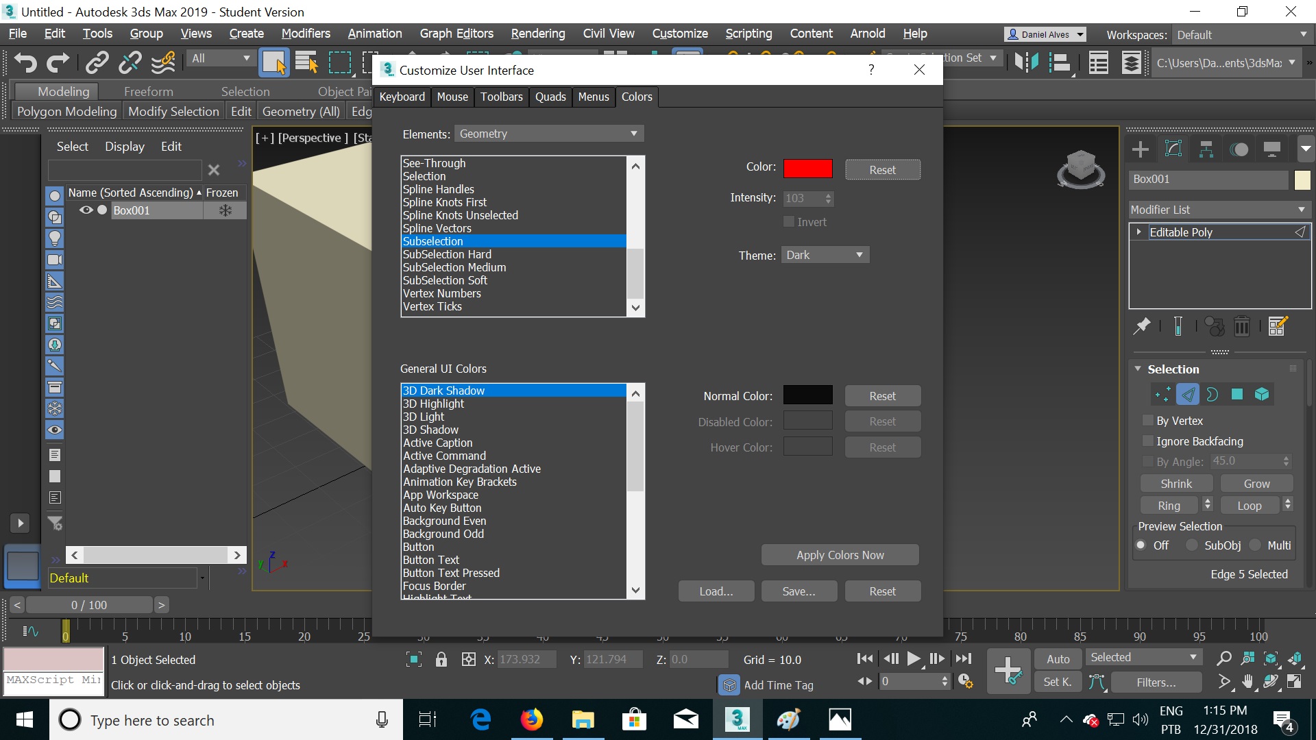 Solved: 3ds max - 2019: edge selection not red - Autodesk Community - 3ds  Max