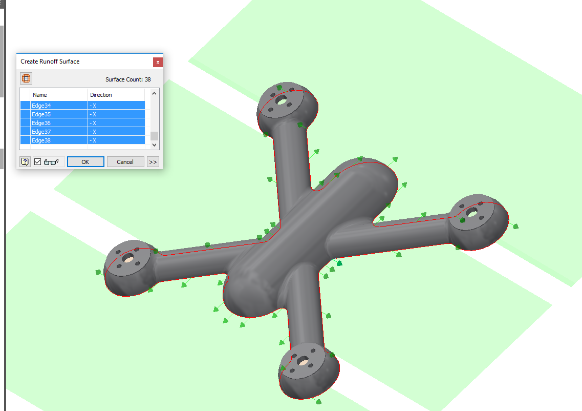 Problems creating runoff for mold - Autodesk Community