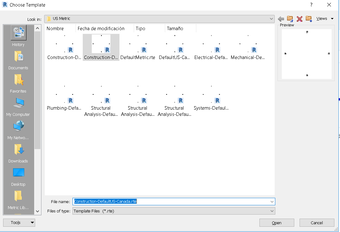 How do I find what Revit Template I selected - Autodesk Community