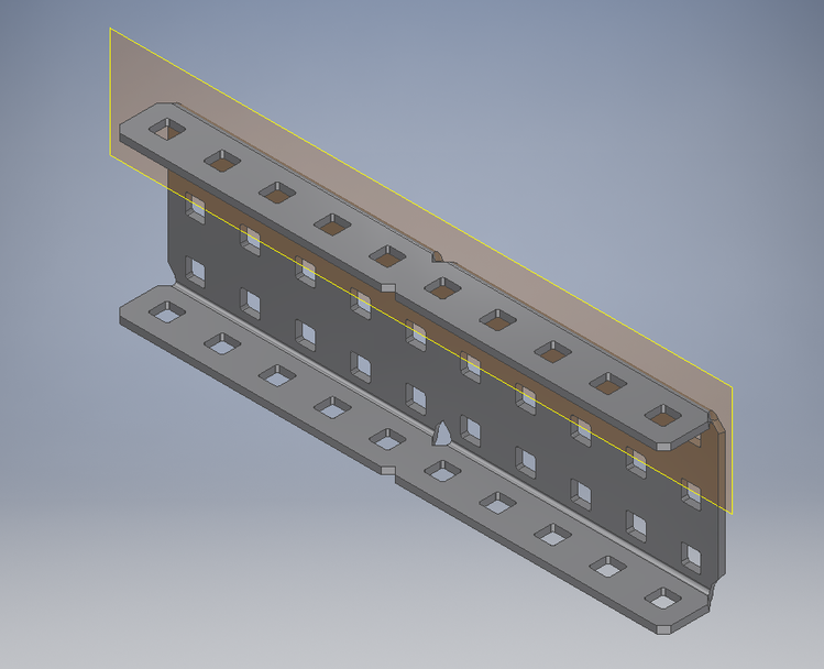 I want to trim just the top side of the c-channel.