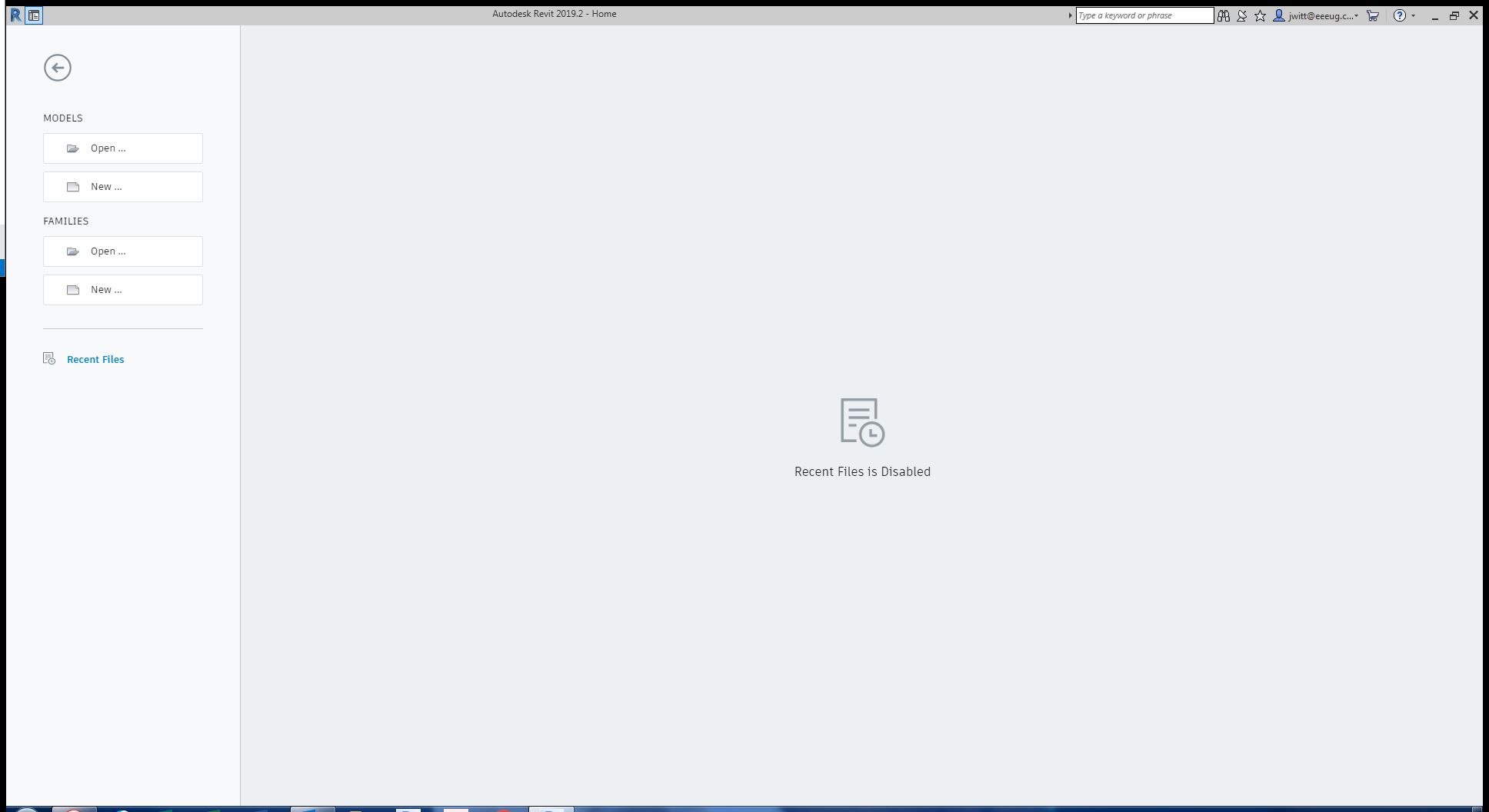 Solved: Recent Files is Disabled message when opening Revit - Autodesk ...