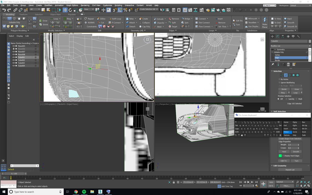 Solved: Wireframe now black and previous versions of object showing, not  sure how to fix - Autodesk Community - 3ds Max