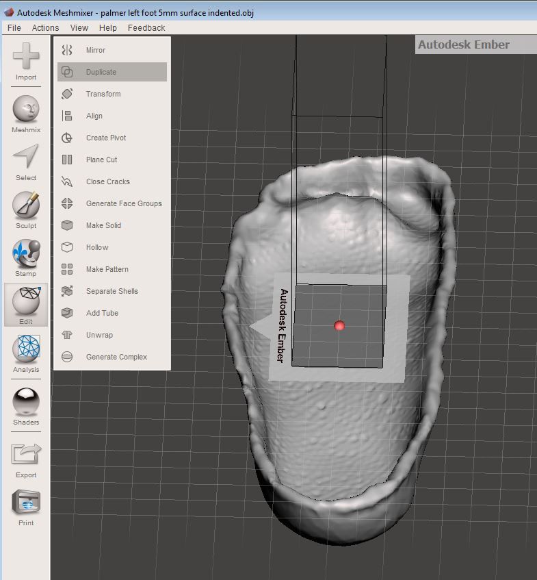 left foot done