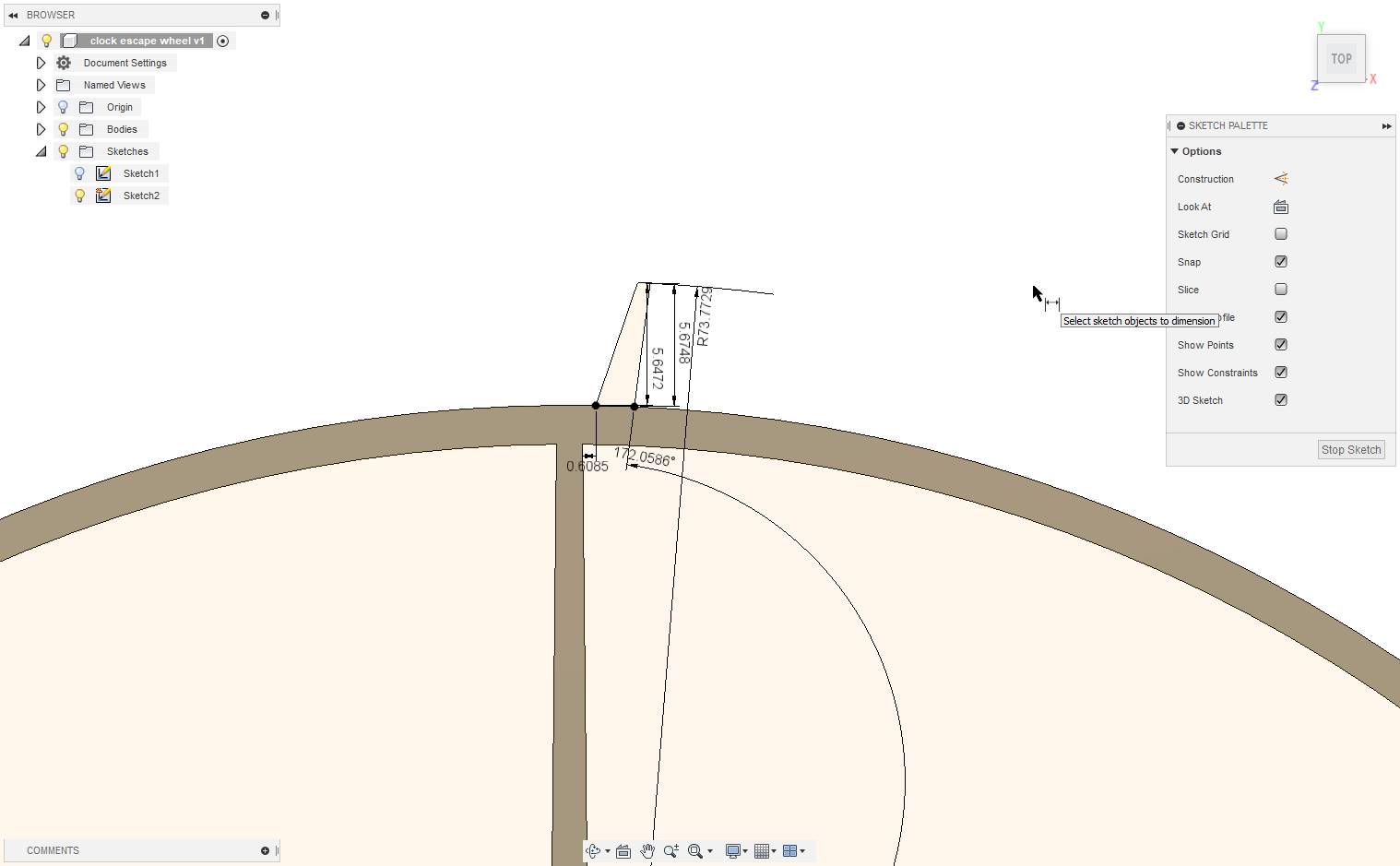 Solved: Fully defining sketch elements - Autodesk Community