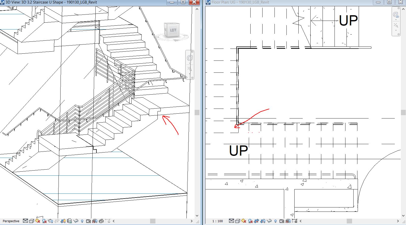 Solved: Sloped stair railing which suddendly becomes horizontal - How ...