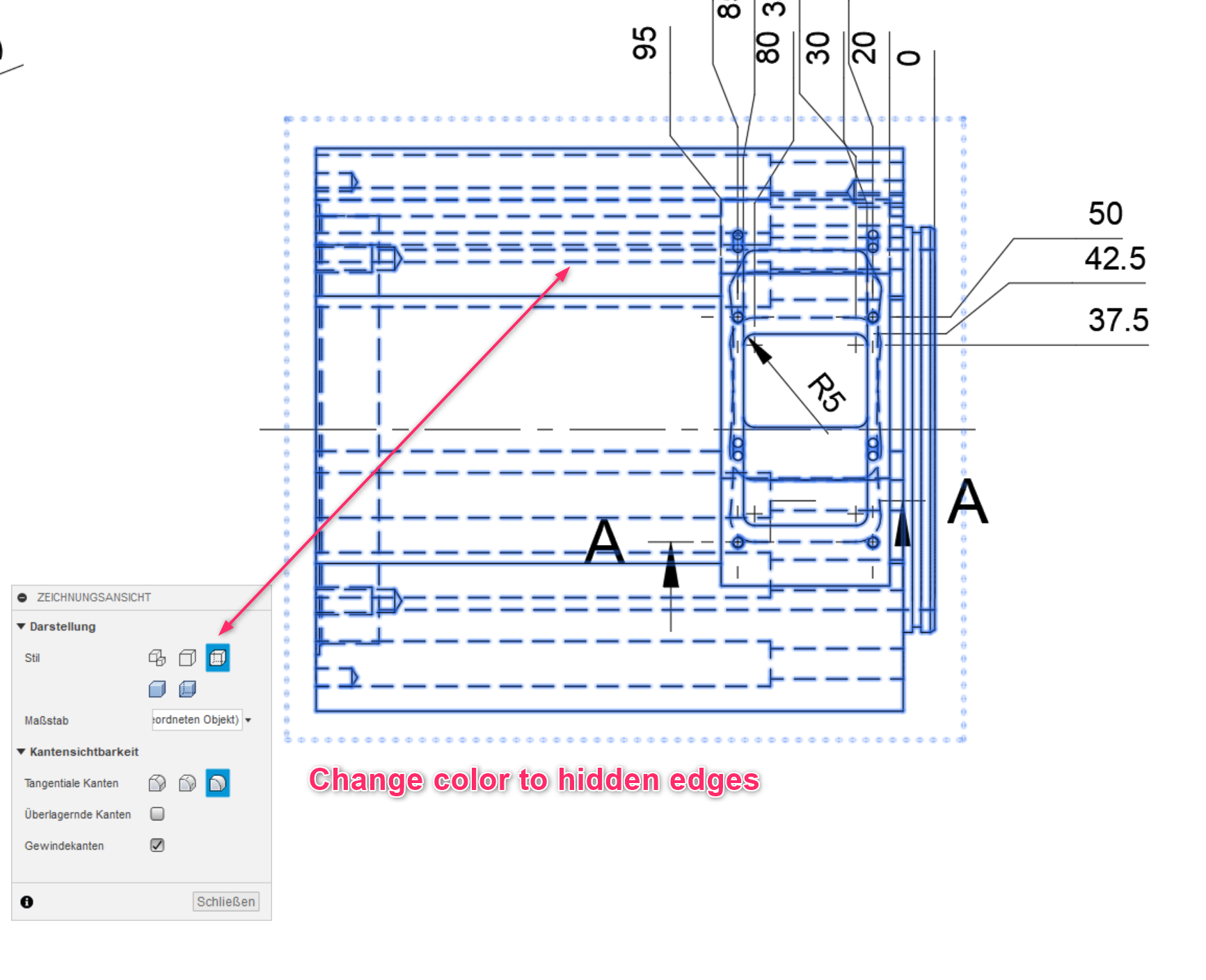 Hidden edges - change color - Autodesk Community