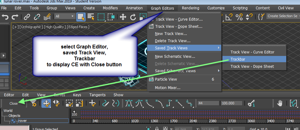 Solved Closing Mini Curve Editor Autodesk Community 3ds Max