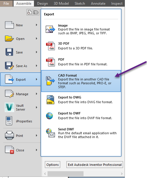 Solved: How to export an Assembly to a STEP file - Autodesk Community -  Inventor