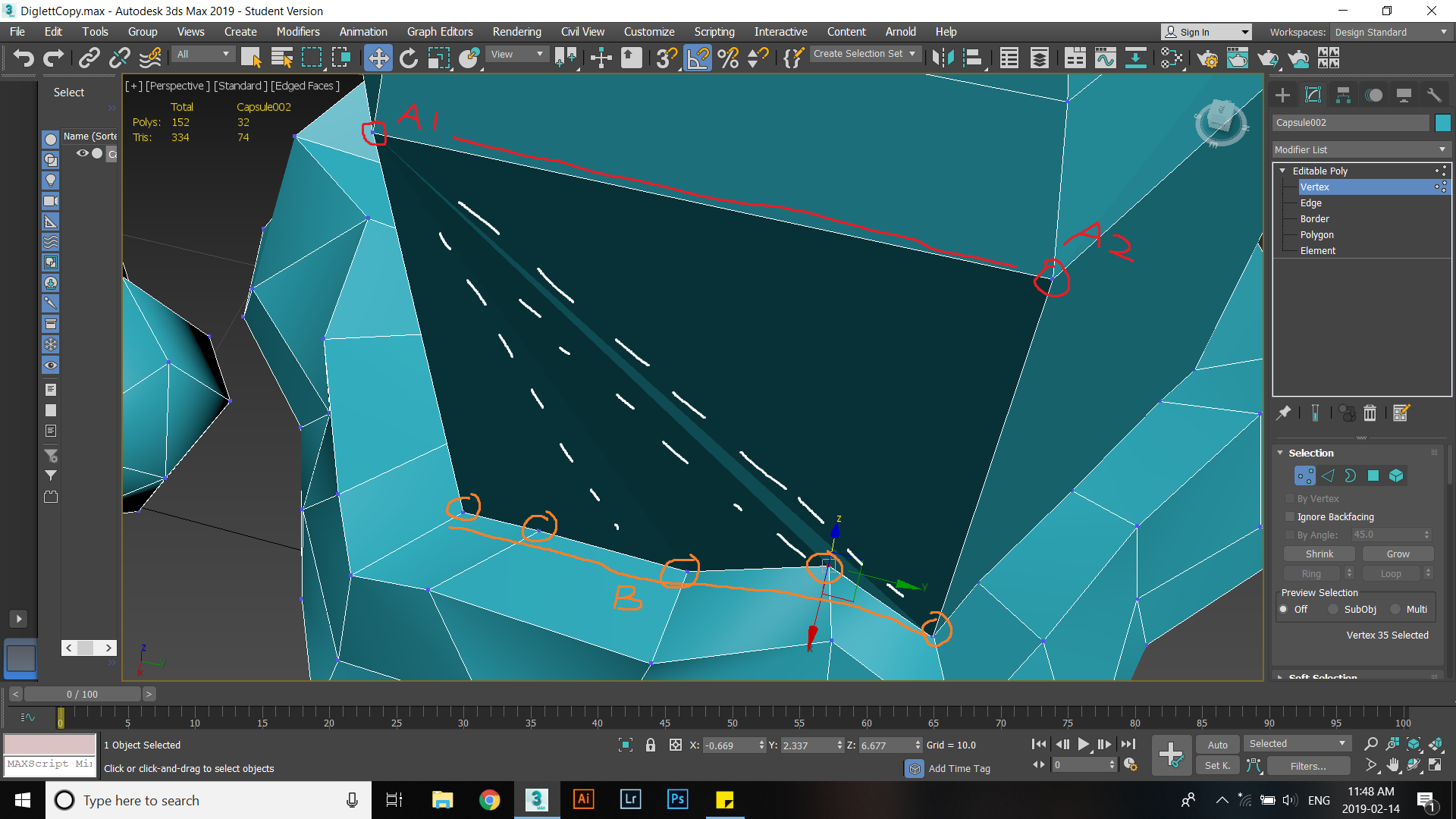 Smoothing out triangulation on faces. - Autodesk Community - 3ds Max